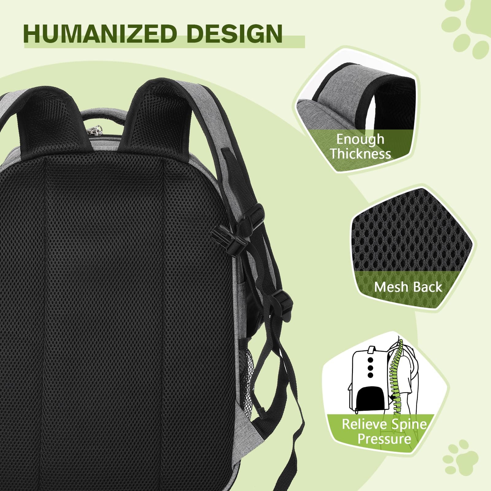 Pecute Small Pet Carrier Backpack for Cats and Puppies.