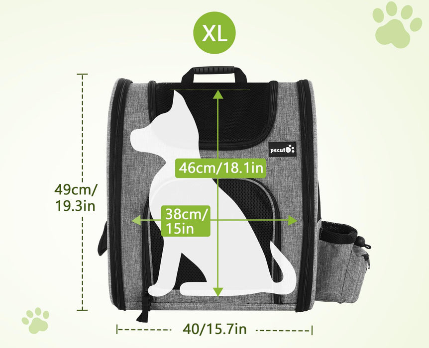 Pecute Taille L Charge 15 kg Sac à dos pour chien de transport de chat