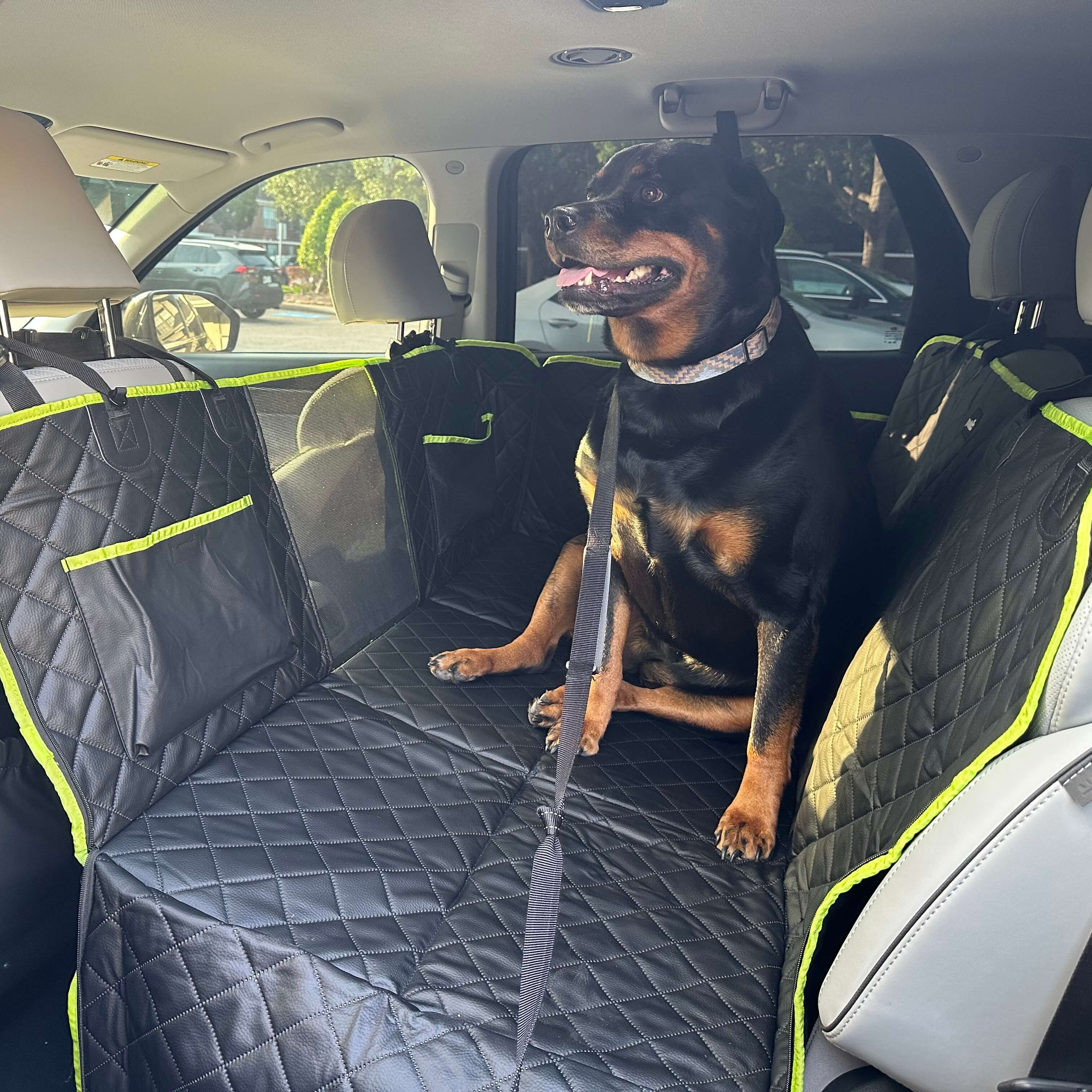 Pecute 2025 Upgrade Dog Car Seat Cover&Extender&Barriers 3 in 1 Up to 150kg