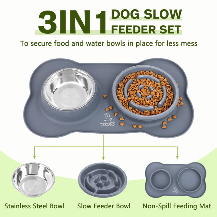 Gamelle Pecute Slow Feeder Ballonnement pour chien (400 ml)