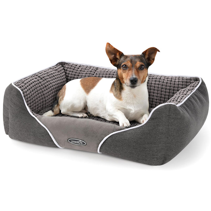 Pecute Plush Pet Bed per cani di taglia media L (80 × 66 × 23 cm)