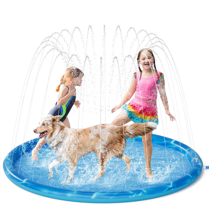 Pecute Sprinkler Pad for Dogs & Kids(L Dia 150cm)