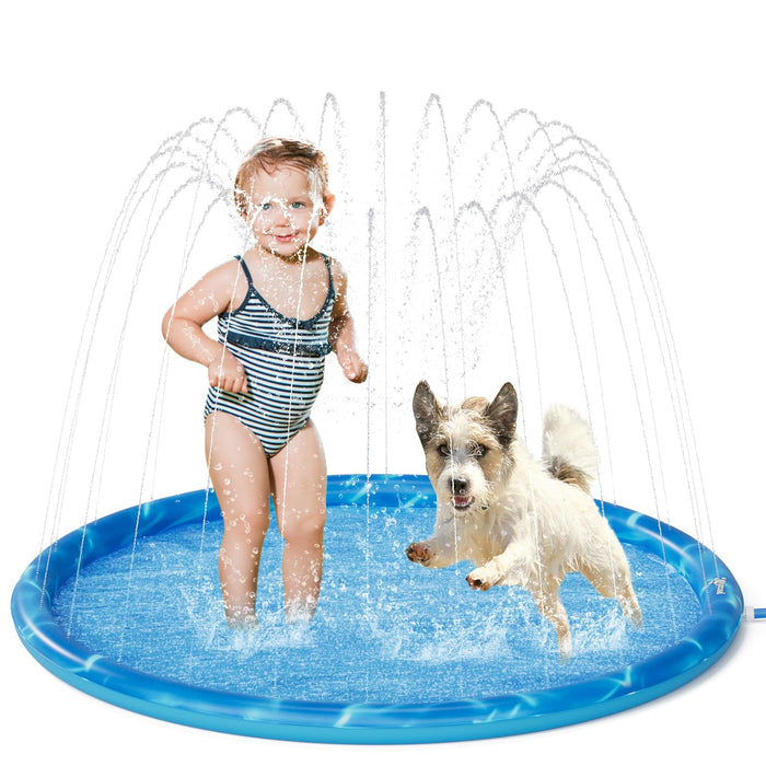 Pecute Sprinkler Pad for Dogs & Kids-100cm