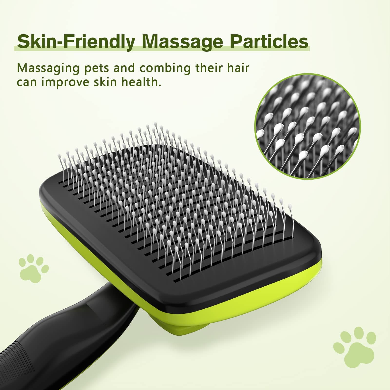 Pecute Cat Brush Bog Brush Self Cleaning Slicker.