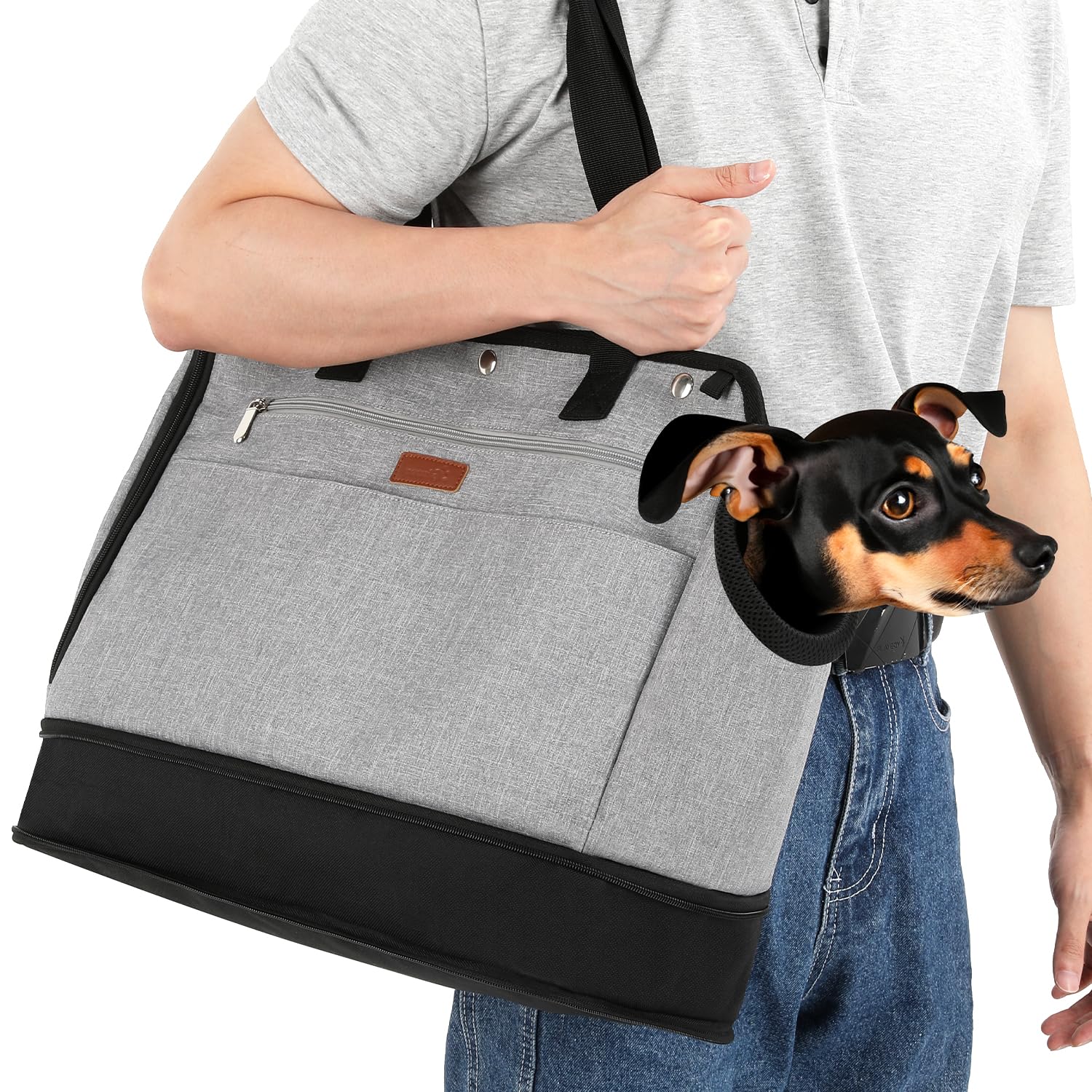 Pecute Pet Carrier for Small Dogs and Cats Tote Bag with Warm Cloth.