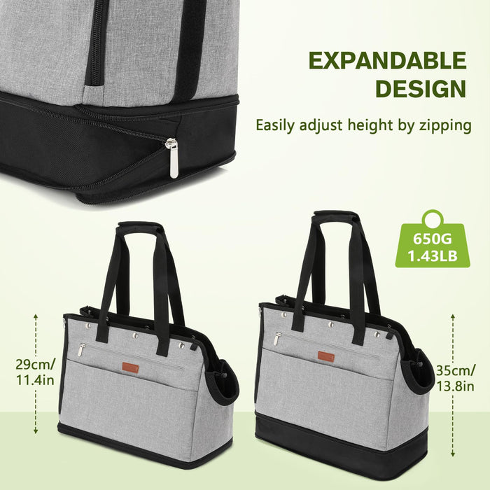 Pecute Pet Carrier for Small Dogs and Cats Tote Bag with Warm Cloth.