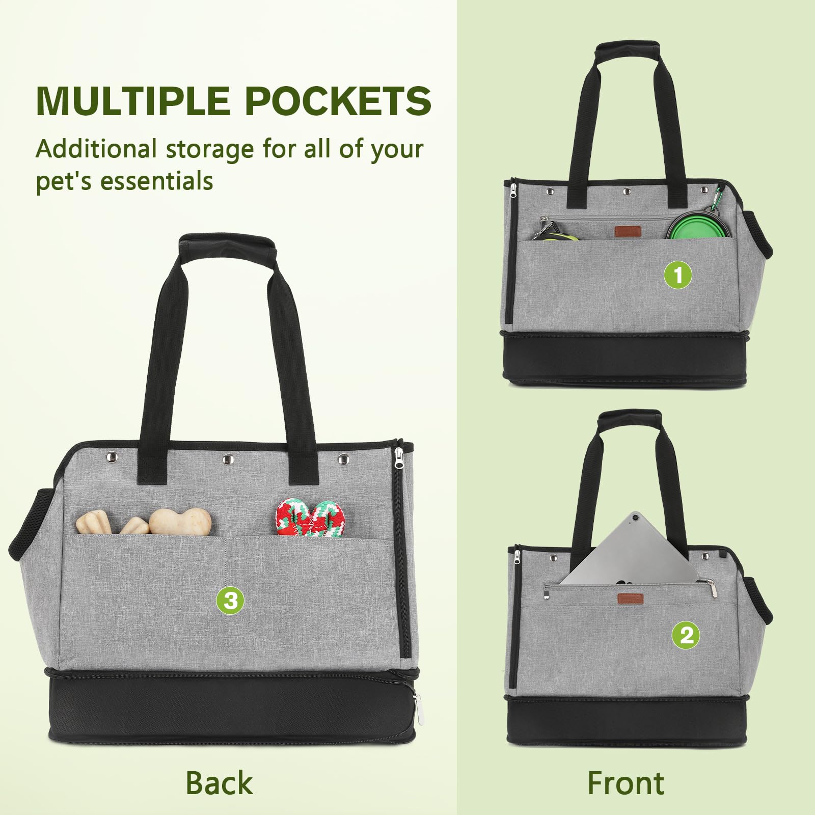 Pecute Pet Carrier for Small Dogs and Cats Tote Bag with Warm Cloth.