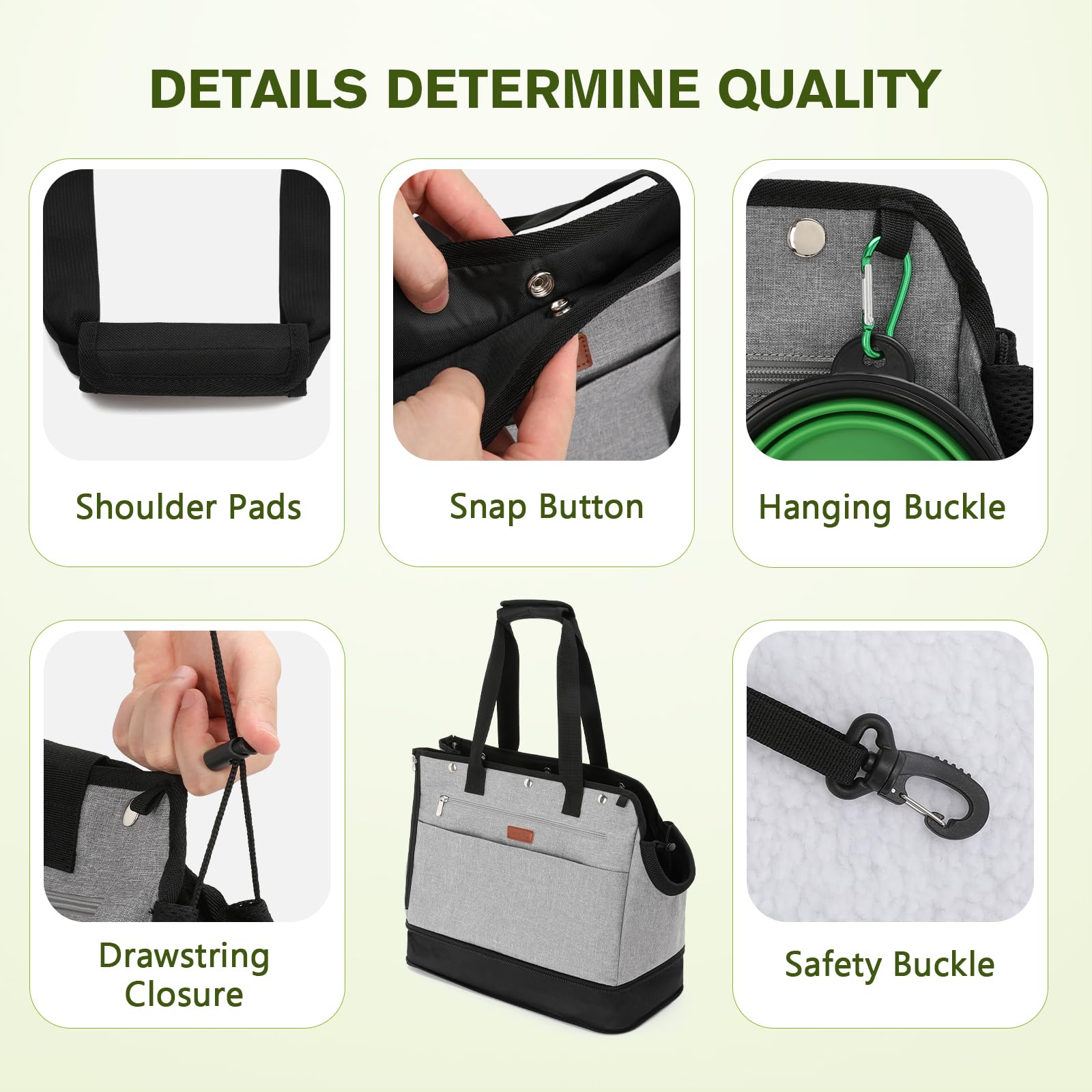 Pecute Pet Carrier for Small Dogs and Cats Tote Bag with Warm Cloth.