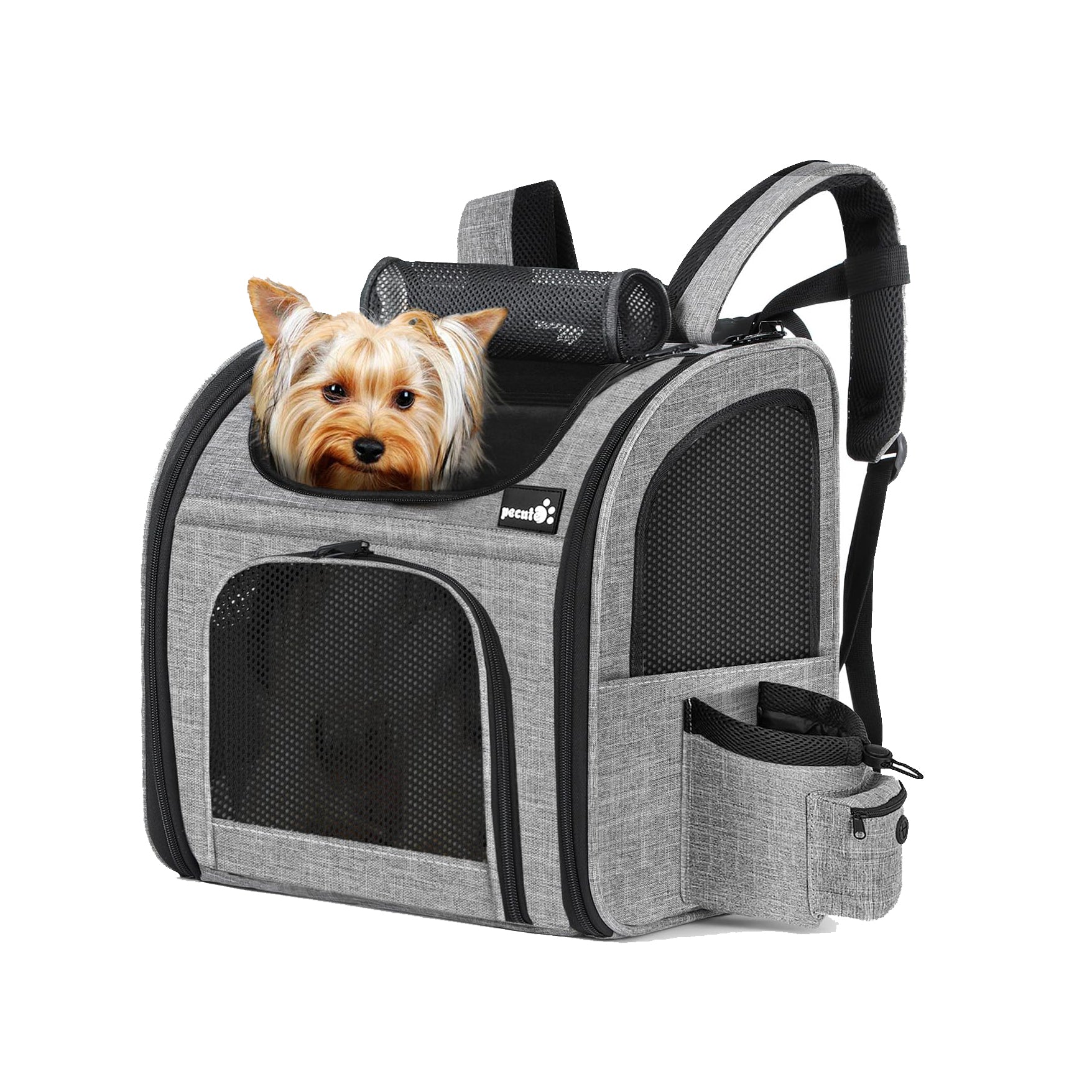 Pecute Cat Carrier Dog Backpack (Grey)