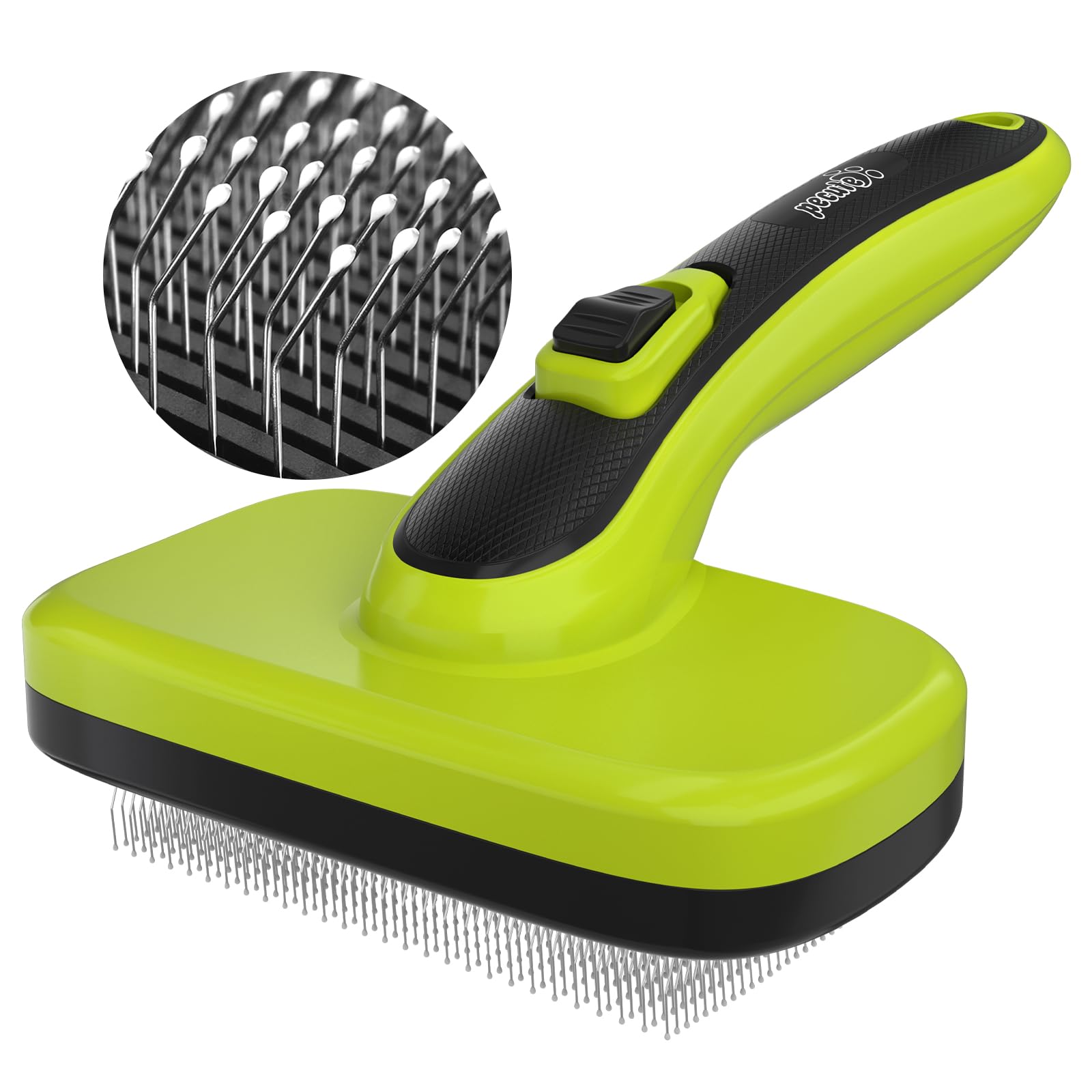 Pecute Self Cleaning Pet Grooming Brush Massage Particles