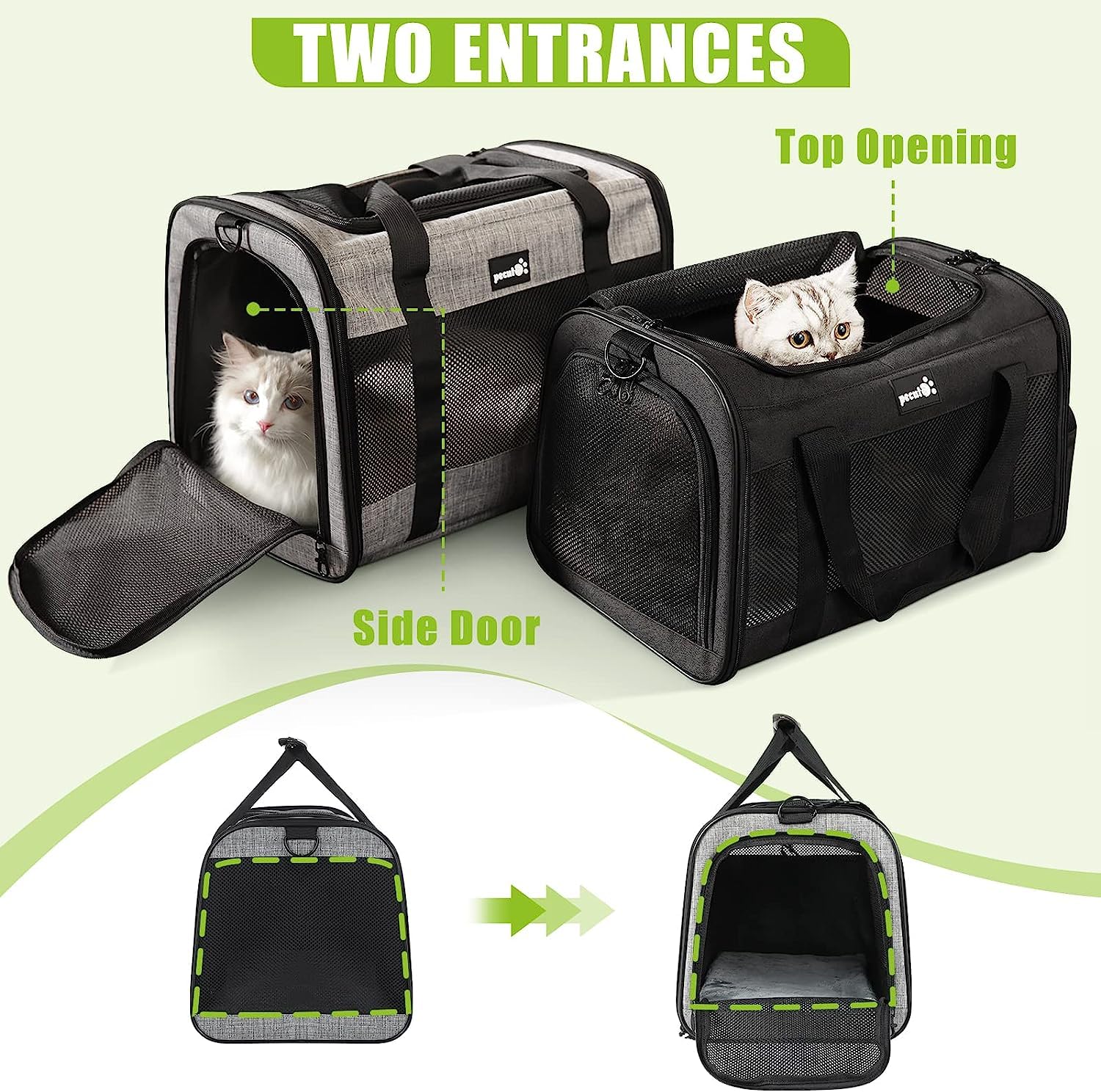 Pecute Pet Carrier Bag Cat Carrier Handbag