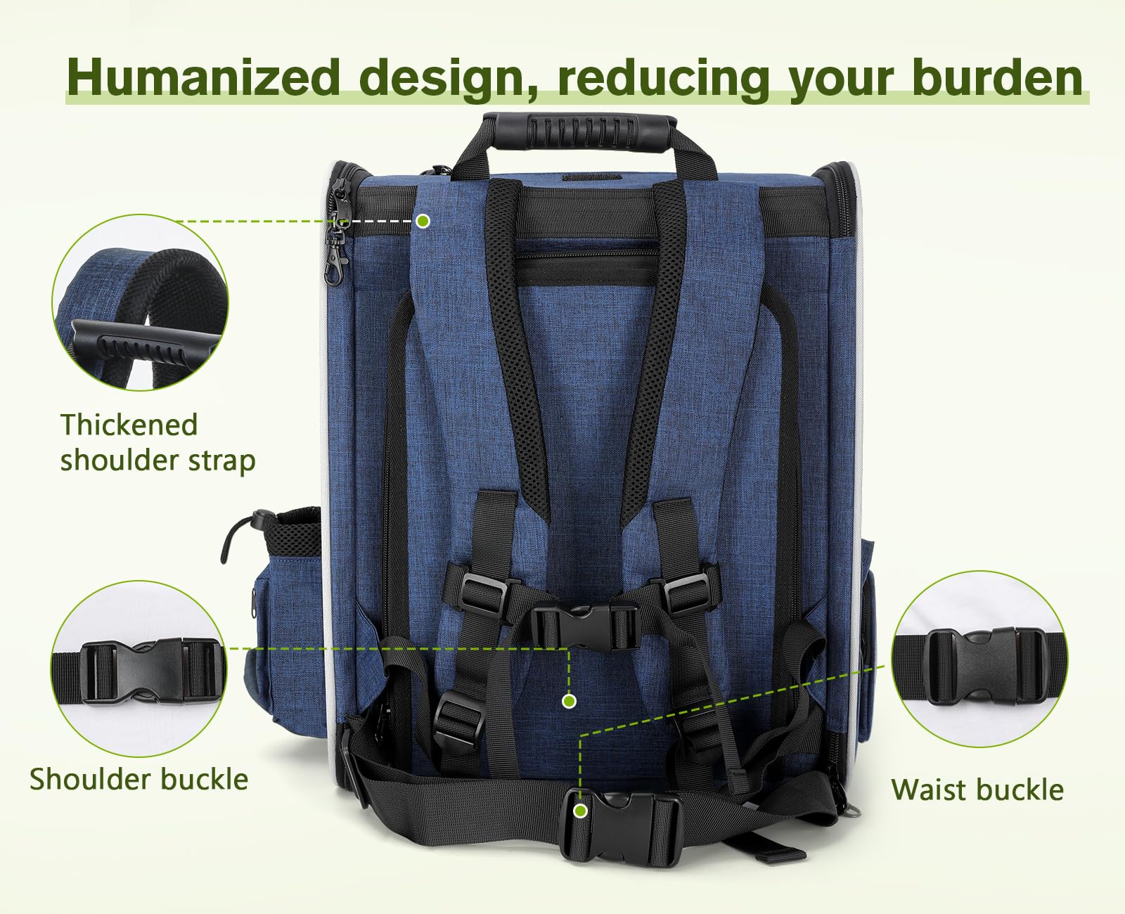 Pecute Portable Breathable Rucksack Pet Carrier Backpack