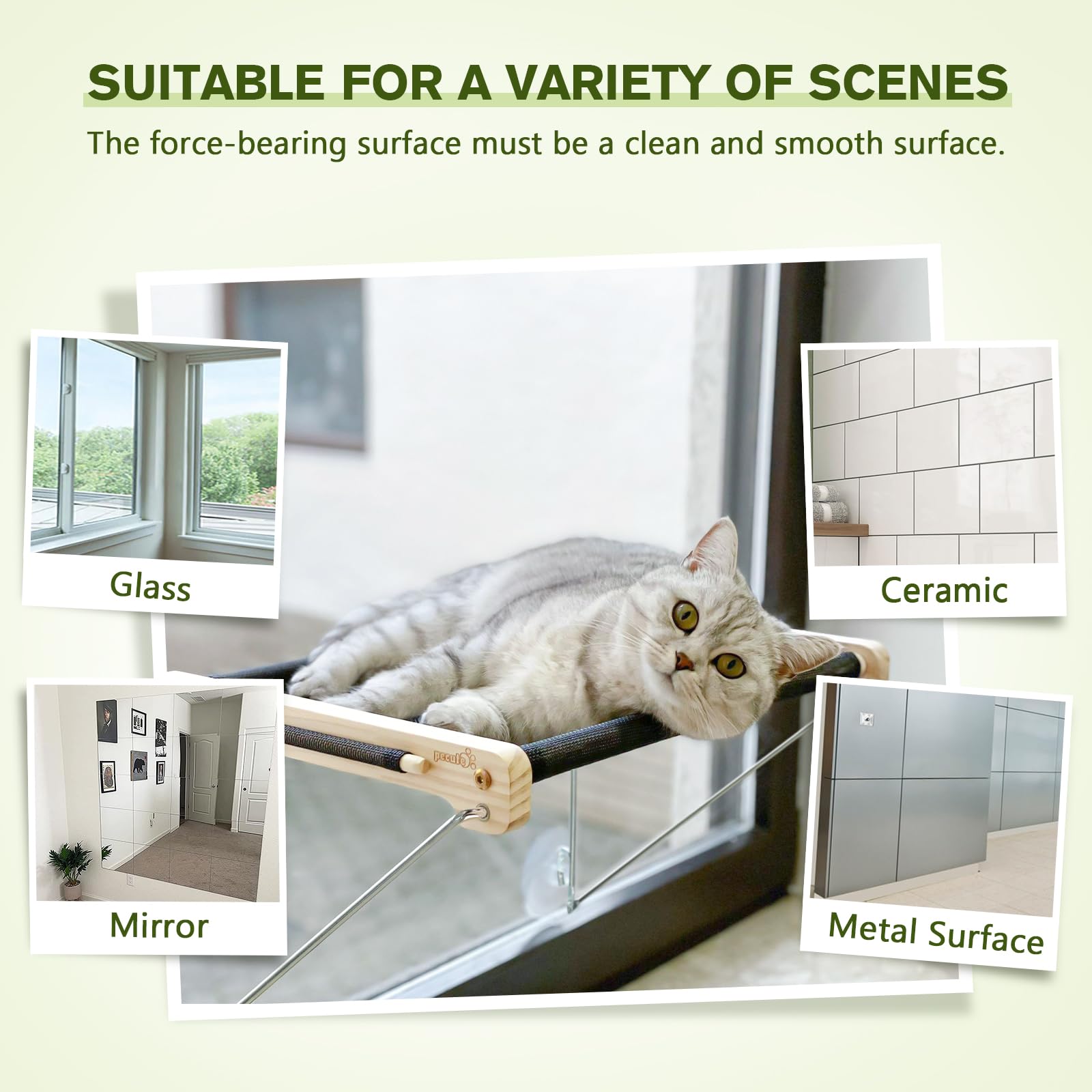 Breathable Mesh Cat Window Perch for Window