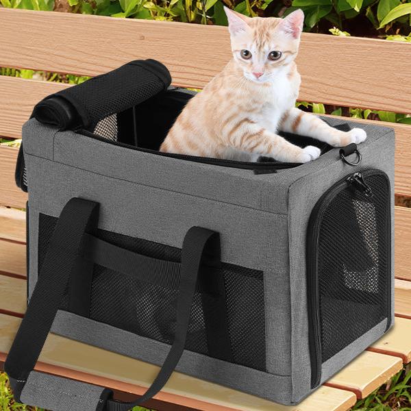 Pecute Cat Handtasche, quadratisch, mit integriertem Rahmen