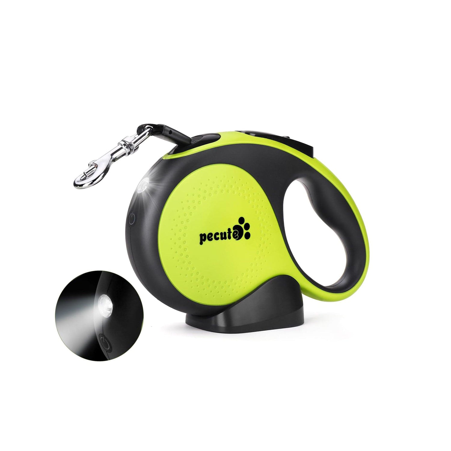 Pecute 5m Retractable Dog Leash with Rechargeable LED Light