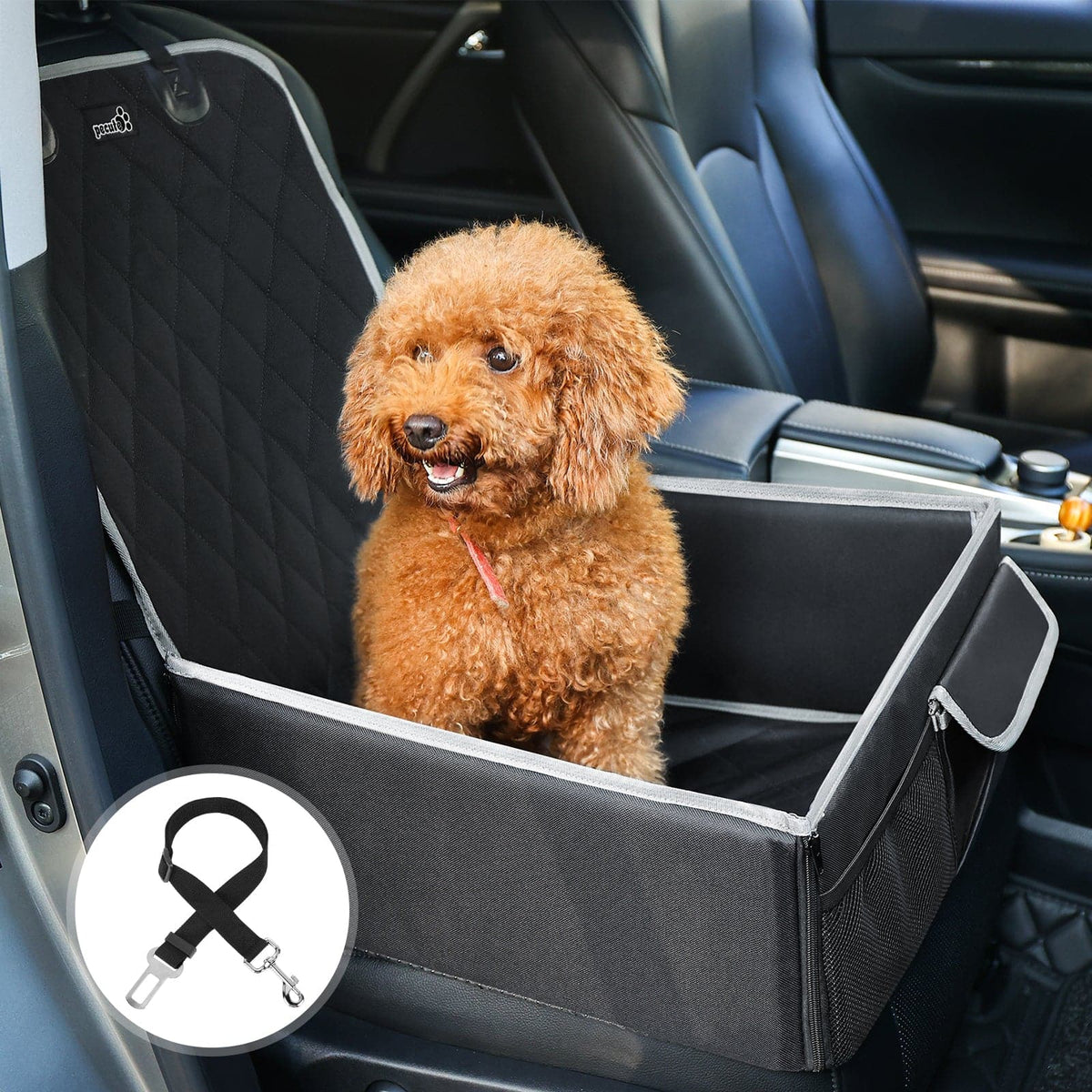 Siège d'auto pour chien extra stable - Siège d'auto pour chien de haute  qualité pour chiens de petite à moyenne taille - Siège d'auto pour chien  étanche
