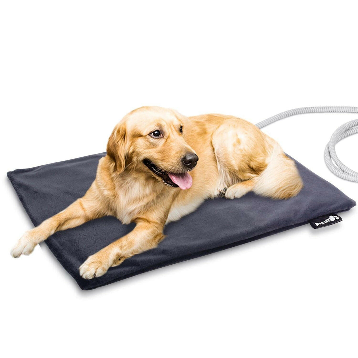 Pet Electric Heating Pad for Dogs and Cats with Anti-bite Steel Cord Waterproof Adjustable Dog Warm Bed Mat Heated Pet Pad for Pets Beds Pets Blankets