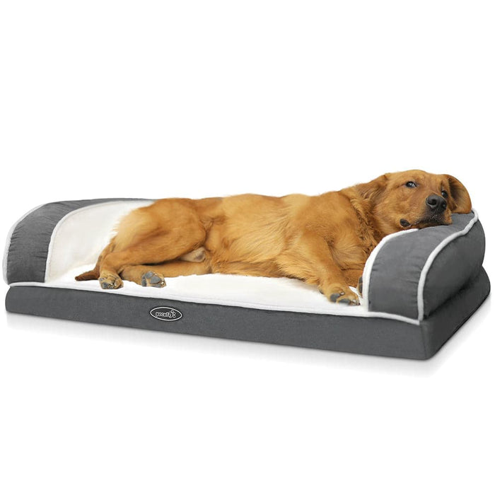 Pecute Orthopedic Pet Sofa Bed (M:76×46×18cm).