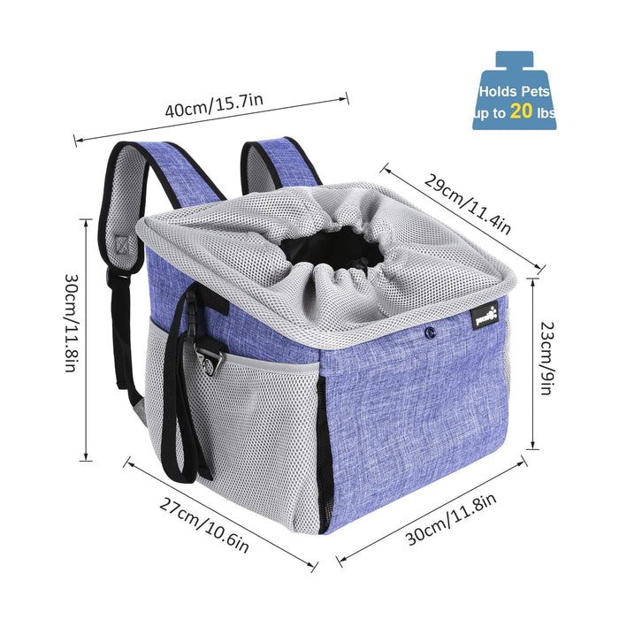 pecute Pet Carrier Bag Multifunctional-Dog Bicycle Basket Bag.