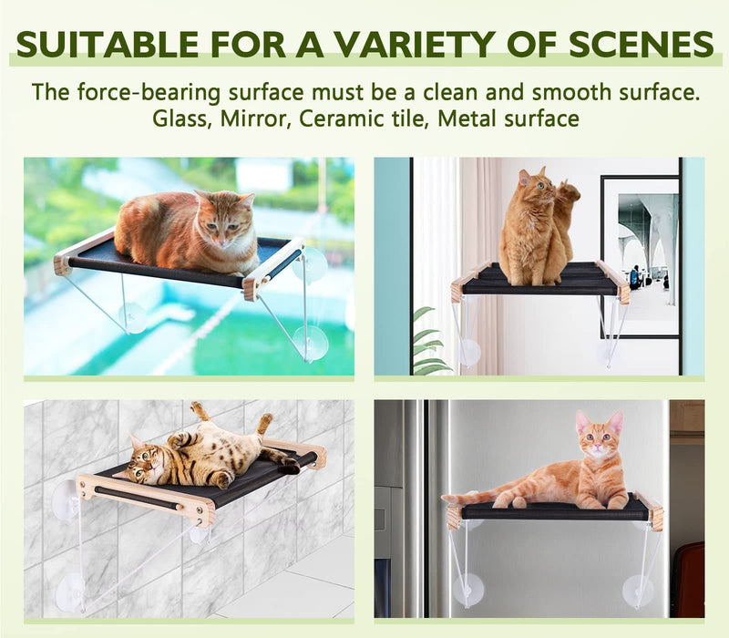 Breathable Mesh Cat Window Perch for Window.