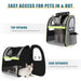 Pecute Cat Carrier Dog Backpack Visible Acrylic.