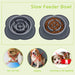 Pecute Slow Eating Dog Bowl with Non Slip Mat.