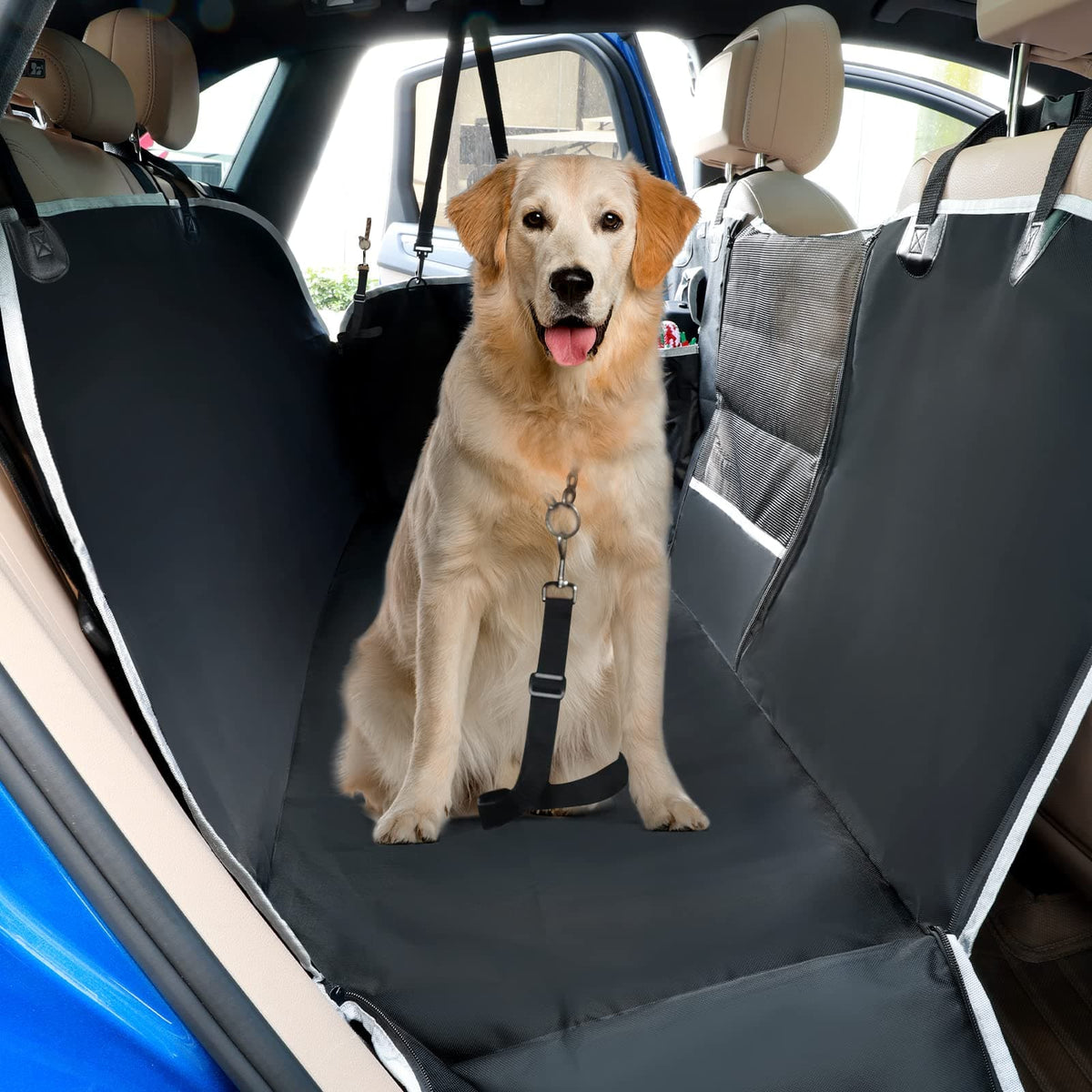 Housse de siège arrière de voiture pour chien de compagnie doublure de