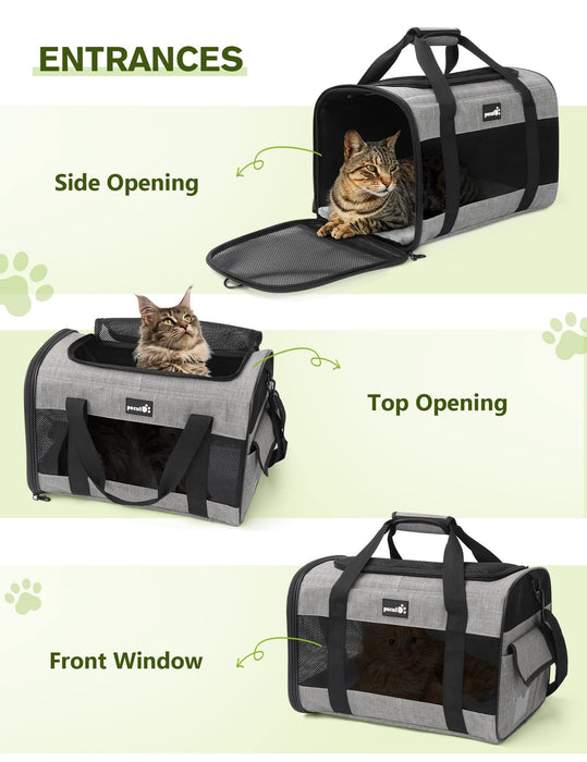 Pecute Pet Carrier Bag with Bowl Used for Pet Under 6KG.