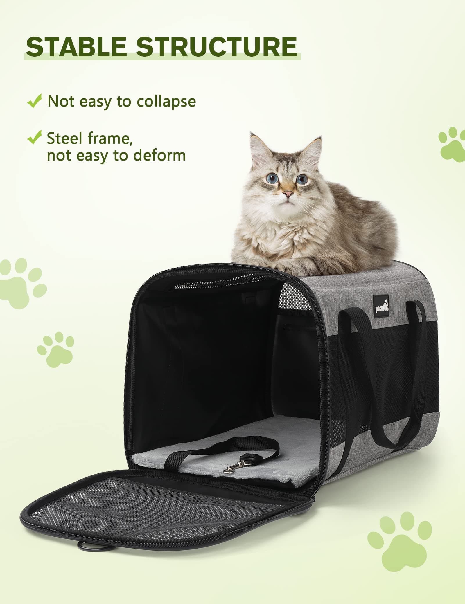 Pecute Pet Carrier Bag with Bowl Used for Pet Under 6KG.