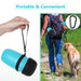 Pecute 650ml Dog Water Portable Bottle (Blue).