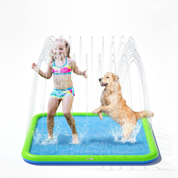 Pecute Sprinkler Pad for Dogs & Kids (M: 130cm).