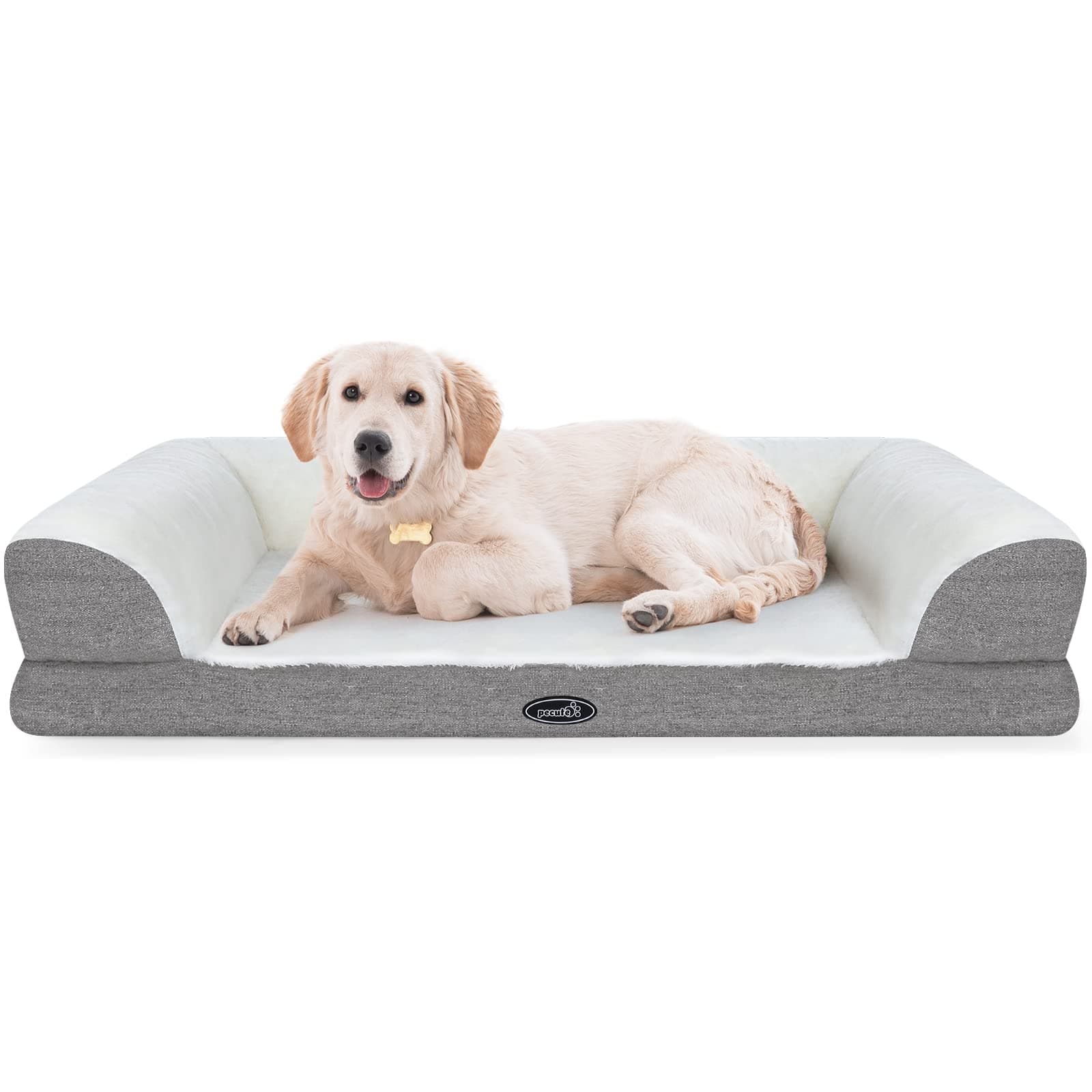Pecute Orthopedic Dog Bed Washable Dog Sofa (M).