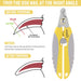 Pecute Dog Nail Clippers with Claw File Professional Set(Yellow+Grey).