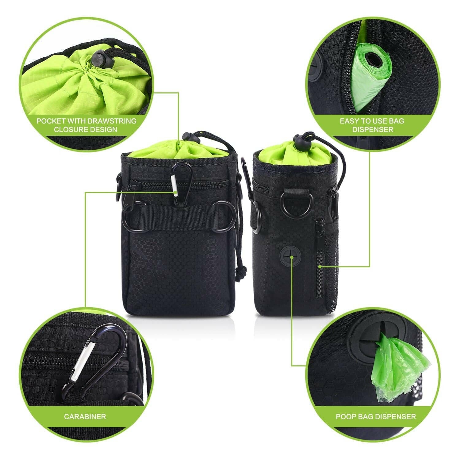 Pecute Waterproof Dog Treat Pouch Bag.
