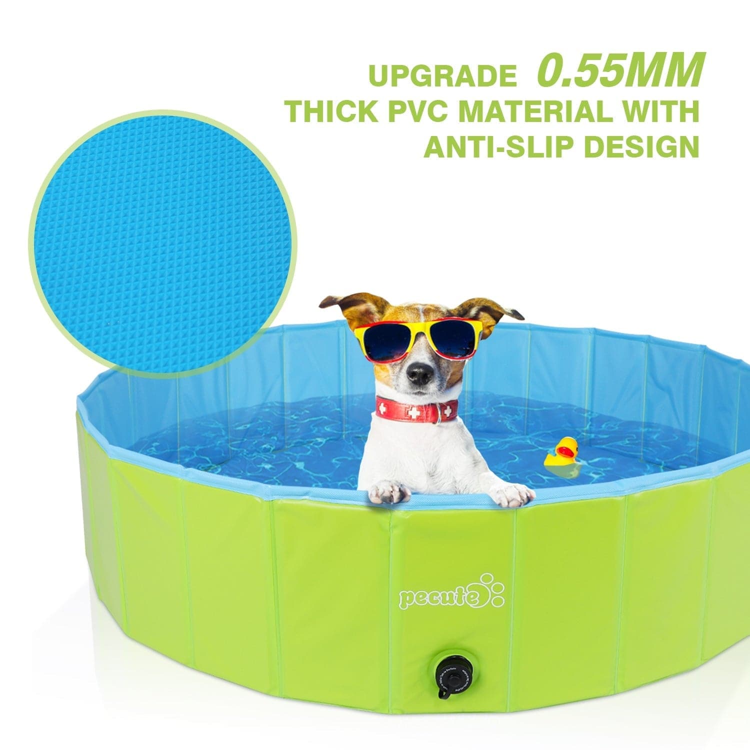 Pecute Green Dog Paddling Pool（XL）.