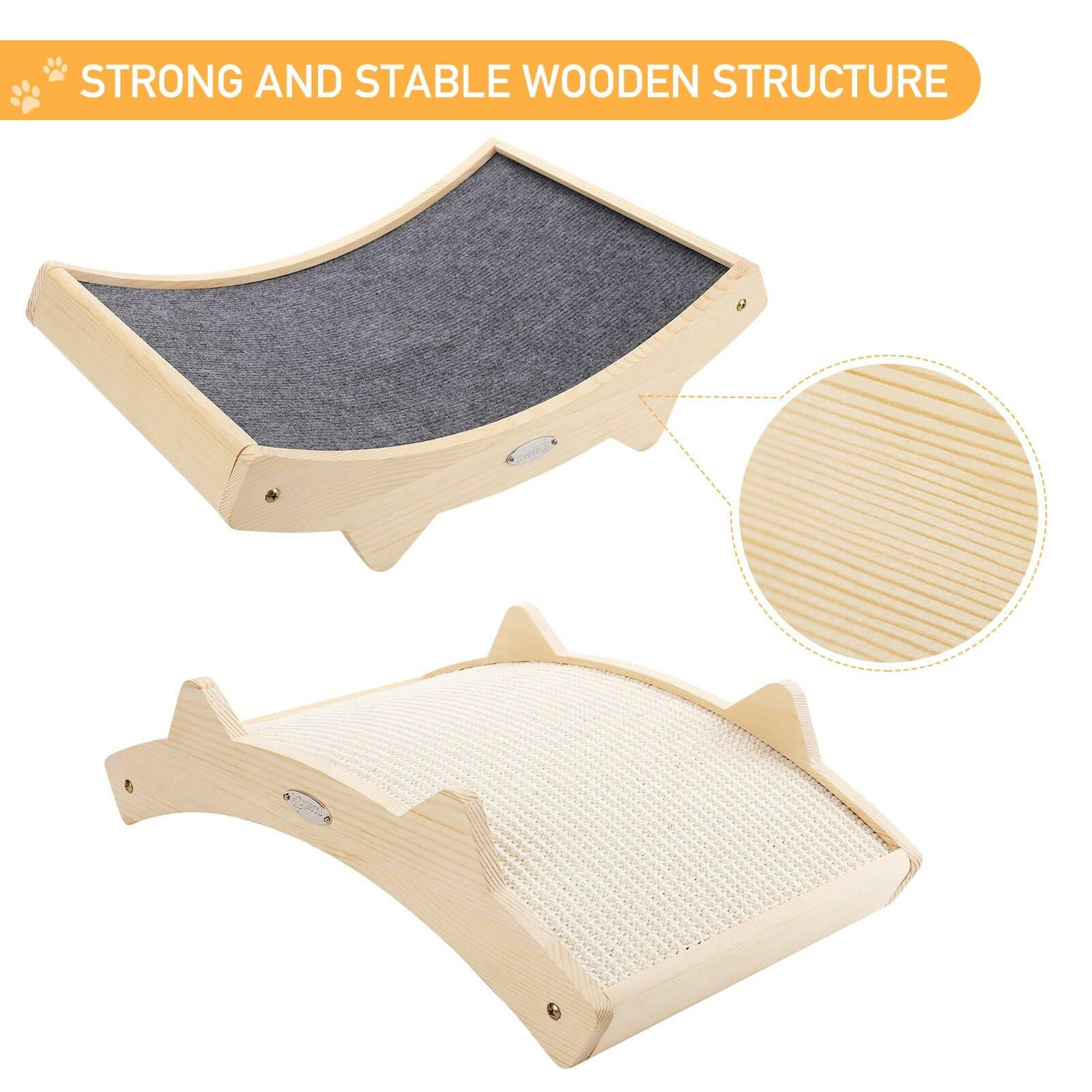 Pecute Double-Sided Cat Scratching Pad.