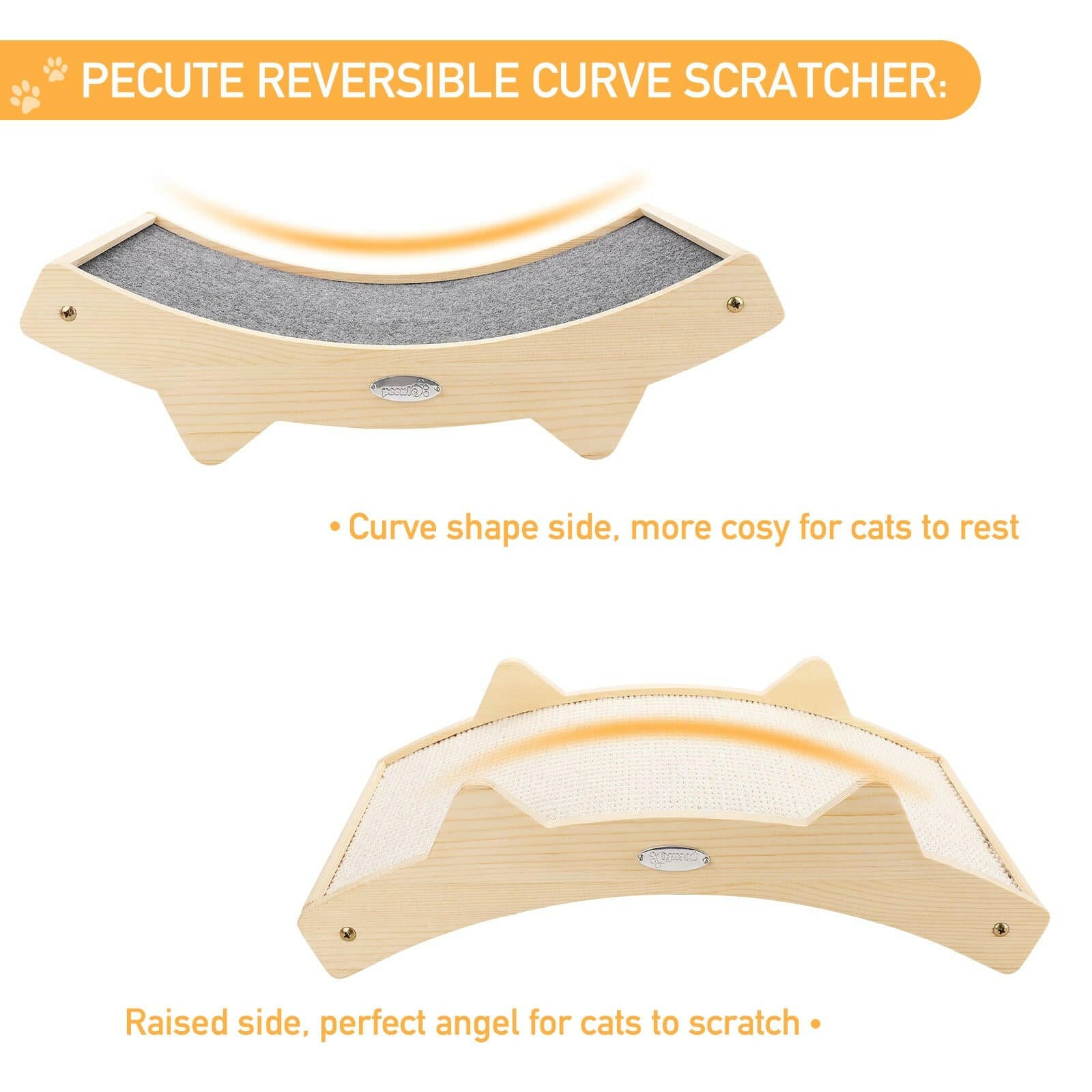 Pecute Double-Sided Cat Scratching Pad.