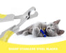 Pecute Cat Nail Clippers Sharp Stainless Steel.
