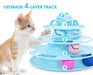 Pecute New Cat Roller Toy 4 Layers with 360° Rotating Ball.
