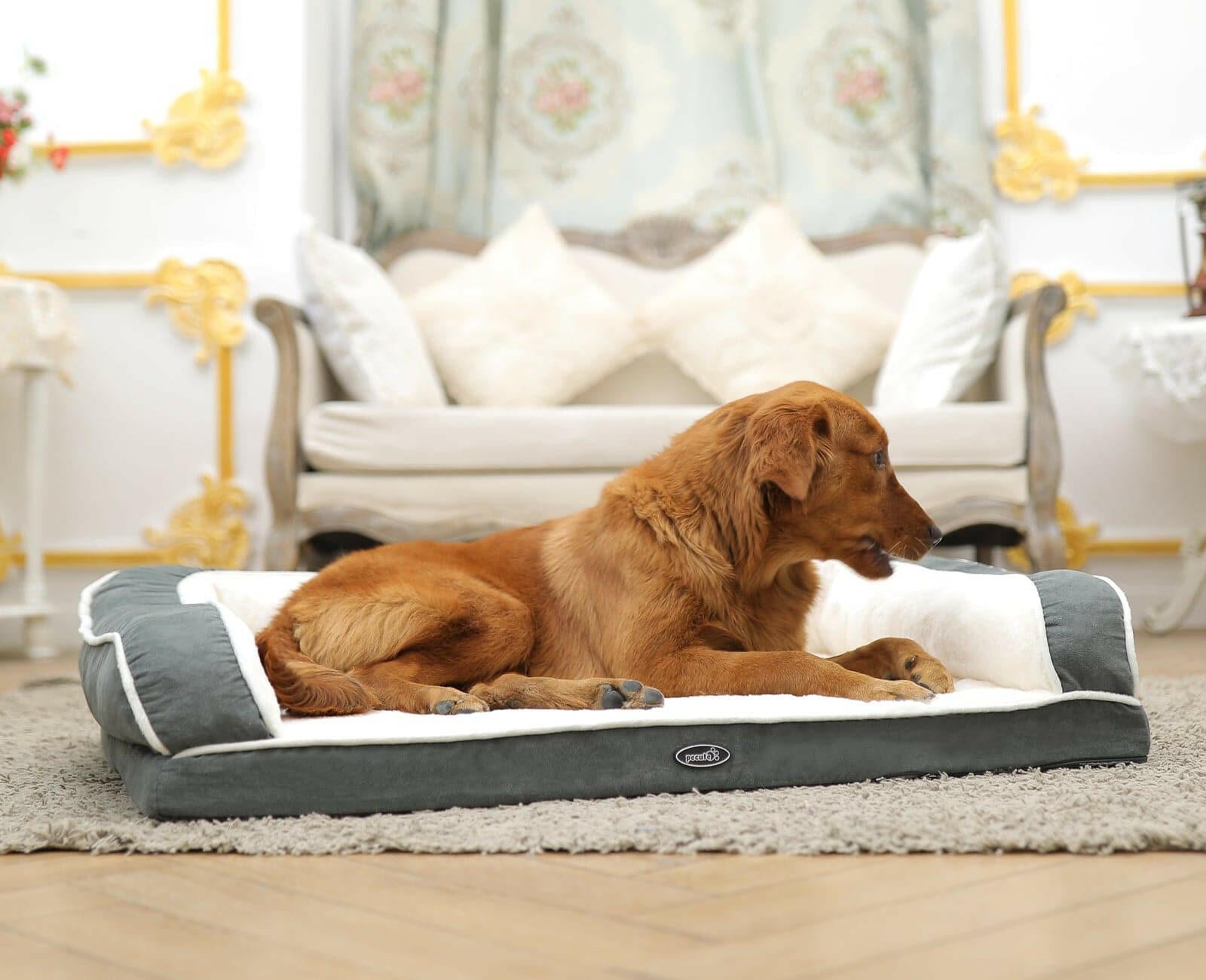 Pecute Orthopedic Dog Sofa Bed(XL: 101×66×20cm).