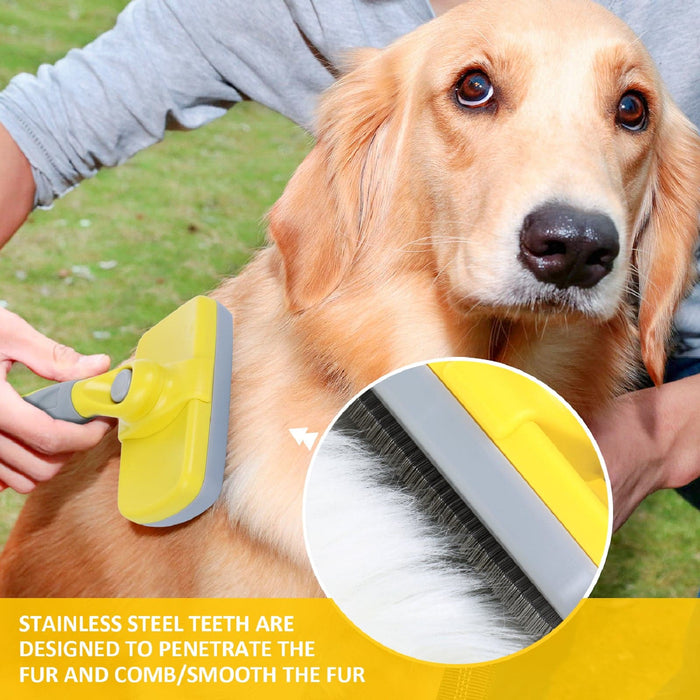 Pecute Slicker Dog Brushes（Yellow）.