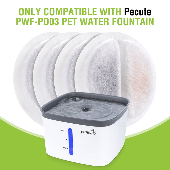 Pecute Cat Water Fountain Filter(4 Pcs).